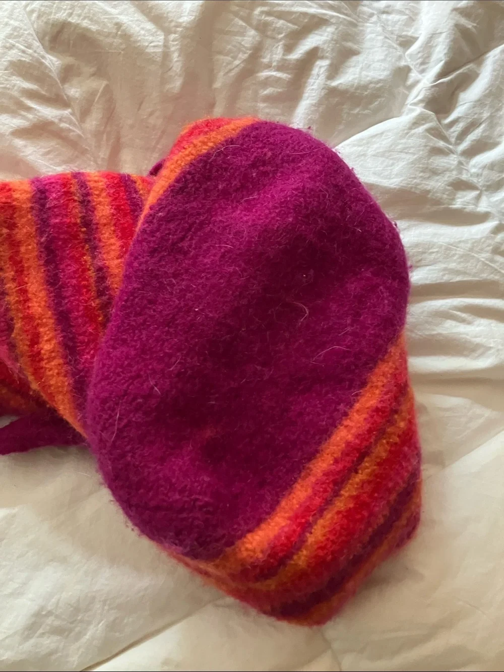 Felted Wool bag for beach or market or overnights huge 19” hand made wool
